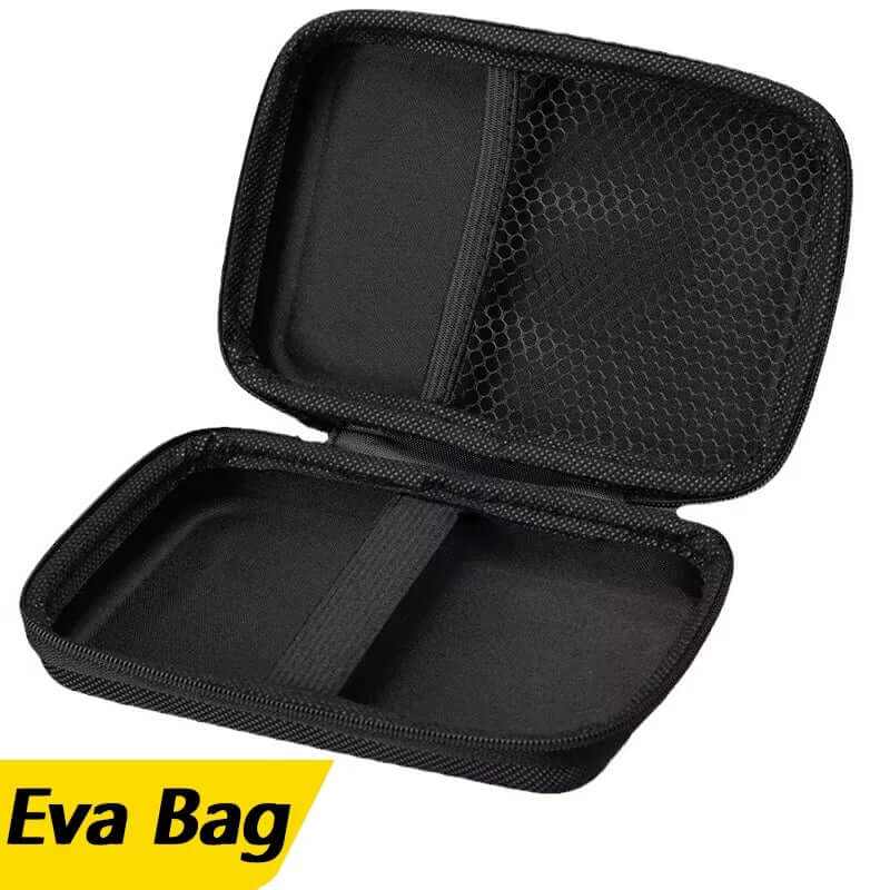 12000amp 10000a 8000a 4000a jump starter storage case in black textured EVA with zip closure and mesh pocket